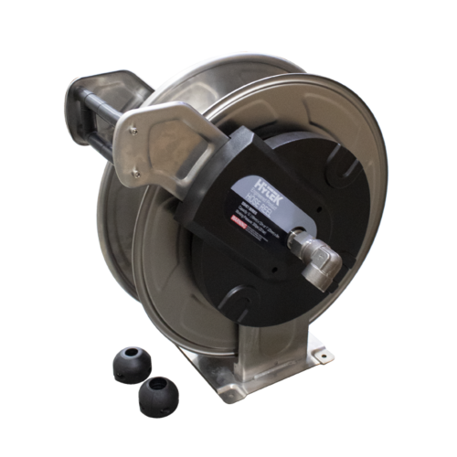 Hytek Engineered Spring Rewind Bare Stainless Steel Hose Reel – Fits 20m X ¾” Or 15m X 1″ Hose